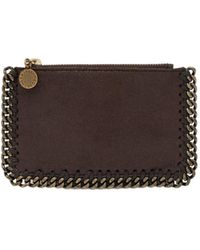 Stella McCartney - Falabella Chain Zip Card Holder - Lyst