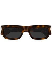 Saint Laurent - Eyewear Rectangular Frame Sunglasses - Lyst