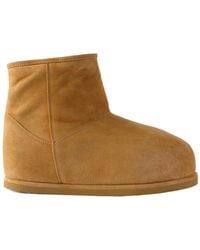 AMINA MUADDI - Heidi Shearling-Lined Suede Boots - Lyst