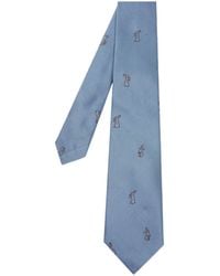 Paul Smith - Embroidered Motif Tie - Lyst