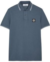 Stone Island - Cotton Slim-Fit Short-Sleeve Polo - Lyst