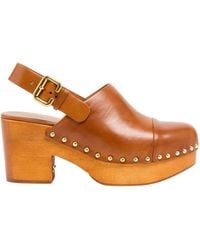 Chloé - Round-Toe High-Heeled Sandals - Lyst