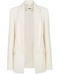 Fendi - Elongated Lapels Tuxedo Tailored Blazer - Lyst