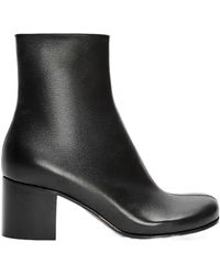 Loewe - 60Mm Leather Block-Heel Ankle Boots - Lyst
