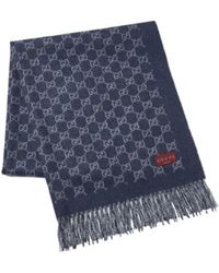 Gucci - Reversible Gg Wool Cashmere Blanket - Lyst