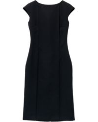 McQueen - Wool Pencil Mini Dress - Lyst