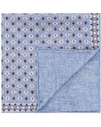 Brunello Cucinelli - Geometric-Print Silk Handkerchief - Lyst