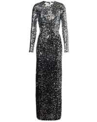 Rabanne - Sequined Open-Back Jersey Gown - Lyst