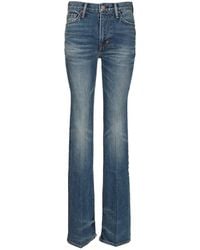Tom Ford - Japanese Stonewashed Comfort Denim Flare Jeans - Lyst