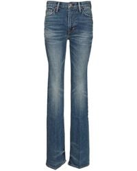 Tom Ford - Japanese Stonewashed Comfort Denim Flare Jeans - Lyst