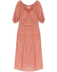 Lemaire - Gathered Detailed Midi Dress - Lyst