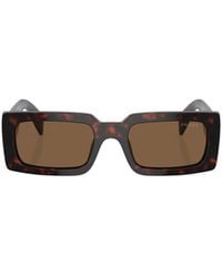 Prada - Eyewear Rectangular Frame Sunglasses - Lyst