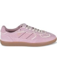 Alohas - Crochet Trim Low-Top Sneakers - Lyst