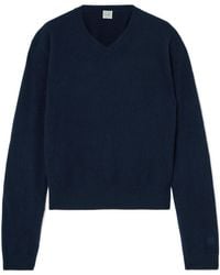 TOTEME - Totême V-Neck Cashmere Knitted Sweater - Lyst