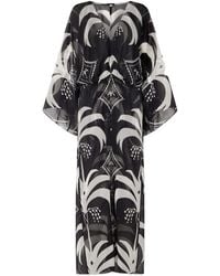 Johanna Ortiz - Printed Chiffon Maxi Dress - Lyst