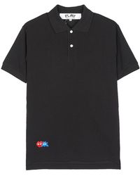 COMME DES GARÇONS PLAY - Logo-Appliqué Cotton Polo Shirt - Lyst
