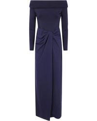 Ralph Lauren - "Sakaris" Long Sleeves Gown Long Dress - Lyst