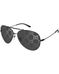 Gucci - Eyewear Pilot Frame Sunglasses - Lyst