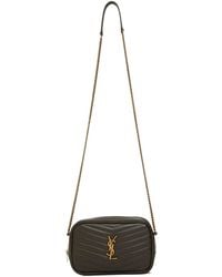 Saint Laurent - Lou Logo Plaque Mini Shoulder Bag - Lyst