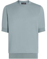 Dolce & Gabbana - Logo-Embroidered T-Shirt - Lyst