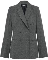 McQueen - Wool Double-Breasted Blazer - Lyst