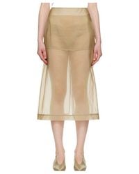 Frankie Shop - Peri Sheer Midi Skirt - Lyst