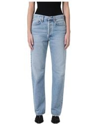 Agolde - Kelly High-Rise Straight Leg Jeans - Lyst