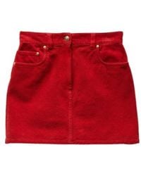 Versace - Corduroy Velvet Mini Skirt - Lyst