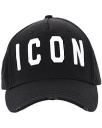 DSquared² - Icon Embroidered Distressed Baseball Cap - Lyst