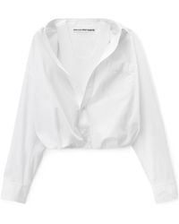 Alexander Wang - Gathered Button Down Shirt With Tank - Lyst
