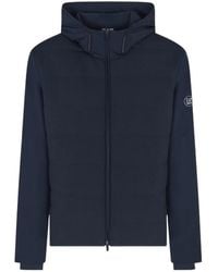 EA7 - Hooded Casual Jacket - Lyst