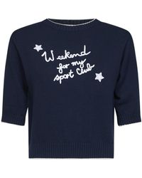 Weekend by Maxmara - Wkdfiacre Logo Intarsia Knitted Top - Lyst