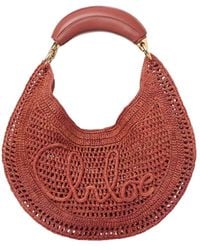 Chloé - Chloé Summer Banana Woven Shoulder Bag - Lyst