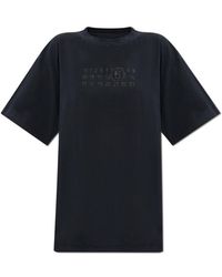 MM6 by Maison Martin Margiela - T-Shirt With Printed Logo - Lyst