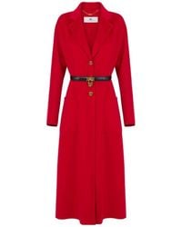Elisabetta Franchi - Belted Coats - Lyst