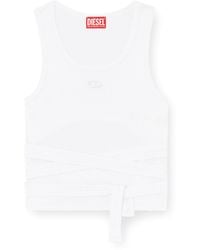 DIESEL - T-Anky-Tail-S1 Tied Tank Top - Lyst