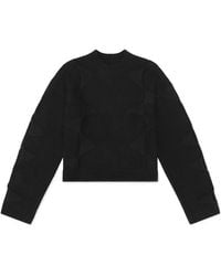 HELIOT EMIL - Spiral-Knit Cropped Jumper - Lyst