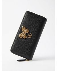 Gucci - Butterfly Zipper Wallet - Lyst