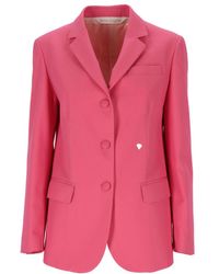 Palm Angels - Miami Palm Tree Detailed Blazer - Lyst