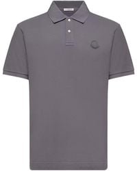 Moncler - Logo Patch Short-Sleeved Polo Shirt - Lyst