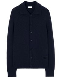 Burberry - Cashmere-Blend Embroidered Cardigan - Lyst