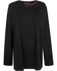 Maria Calderara - Bird-Appliqué Top - Lyst