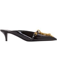 Balmain - Sync Patent Leather Mules With Pointed Toe - Lyst