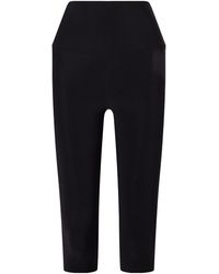 Norma Kamali - Pedal Pusher Cropped Stretch-Jersey Leggings - Lyst