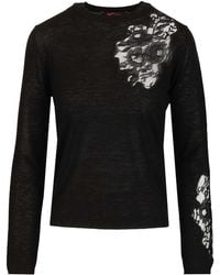 Max Mara - Crew Neck Knitwear Black - Lyst