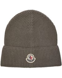 Moncler - Ribbed Knitted Cold-Weather Cap - Lyst