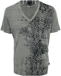 Just Cavalli - V-Neck Short-Sleeved T-Shirt - Lyst