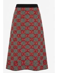 Gucci - Gg Jacquard A-Line Skirt - Lyst