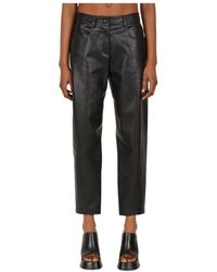 Stella McCartney - Contrast Stitched Cropped Trousers - Lyst