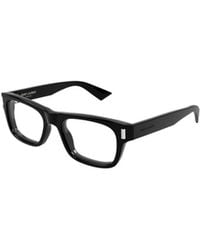 Saint Laurent - Eyewear Rectangle Frame Glasses - Lyst